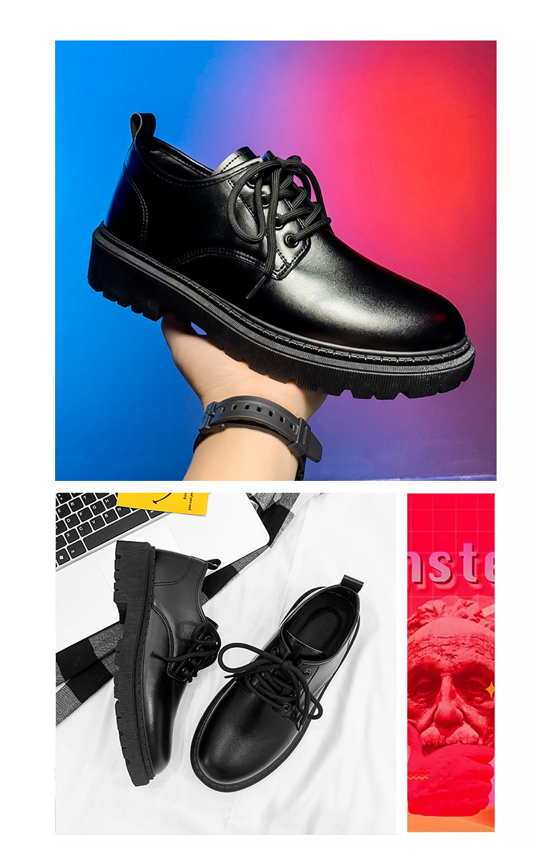 Herren Freizeitschuhe Aus Leder Britischer Stil Business Slipper_voghion.com