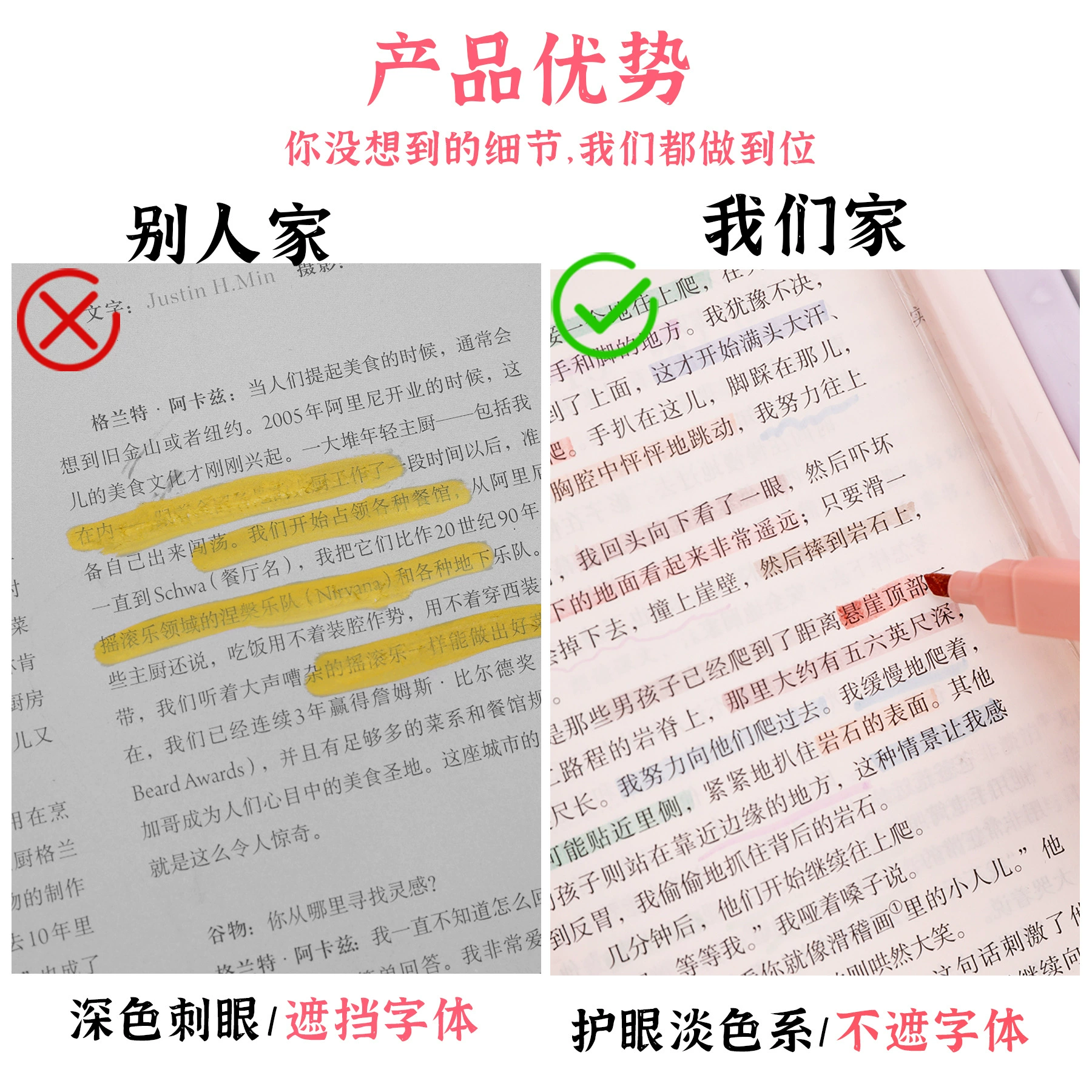 Fluorescence teaching stationery for elementary school students, marker, eyes protection, Birthday gift