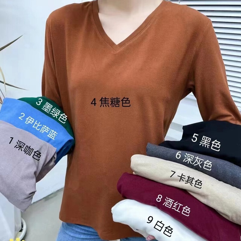 Spring and Autumn New elegant chicken collar half sleeve loose casual plus size bottoming shirt women's half sleeve all-matching top T-shirt