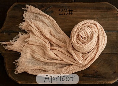 Toalla de gasa recién nacido niños fotografía elástico envoltura de tela bebé fotografía tela plisada seersucker envoltura de tela