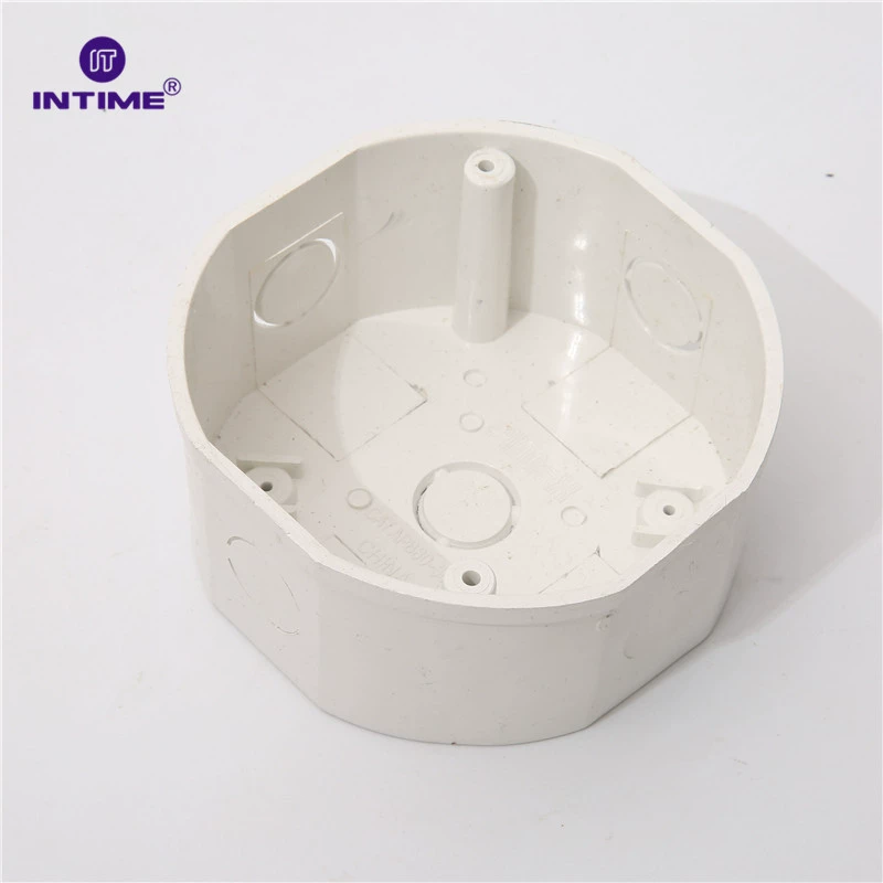 Оптовая внешняя торговля восьмиугольная проволока коробка ПВХ световая нижняя коробка экспортная белая восьмиугольная коробка переключатель розетки коробка США стандарт на Ближнем Востоке