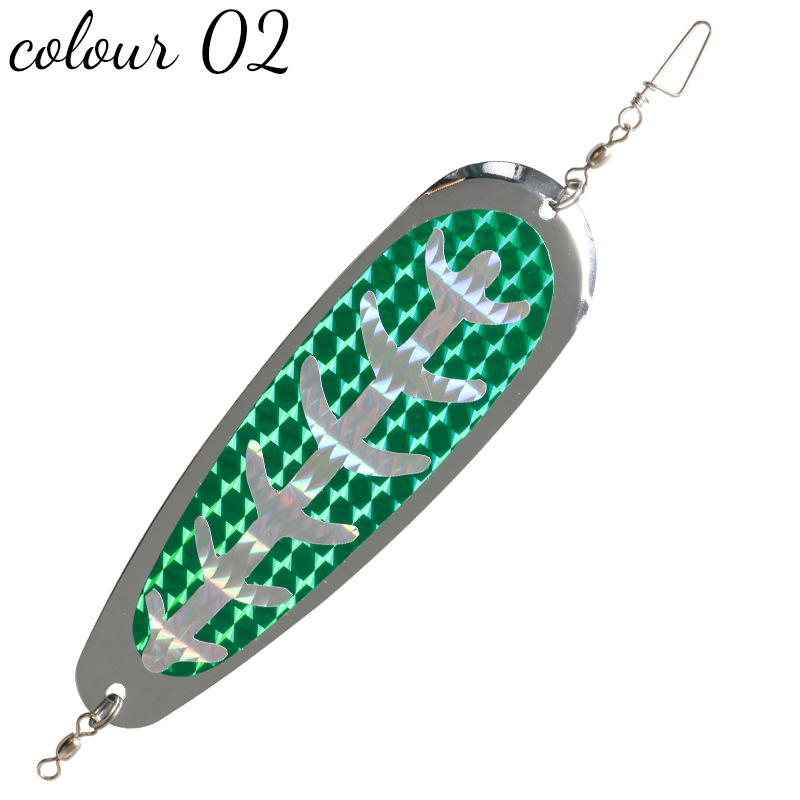 5,5 pulgadas Cuchilla Pesca Flasher cuchara 14cm trolling Flasher cuchara tipo cebo de Pesca