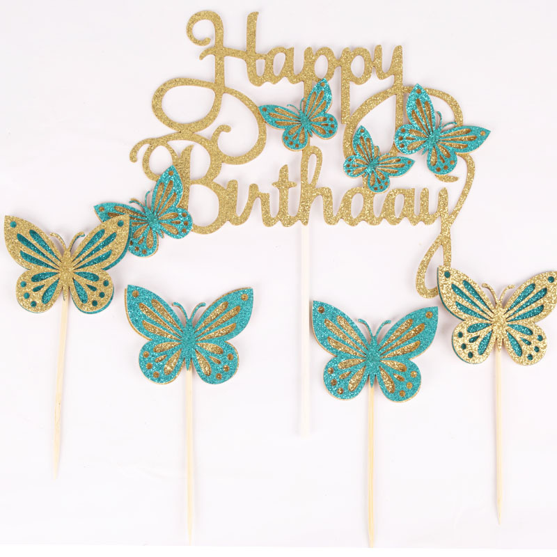 Birthday Butterfly Paper Party Cake Decorating Supplies display picture 3