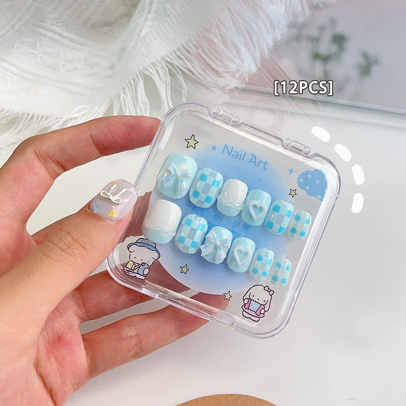 立体的でかわいい子供用ネイルパッチ、アクセサリー付き、完成ネイルパッチ、フェイクネイルパッチ、ウェアラブルネイルパッチ、漫画ネイルパッチ|undefined