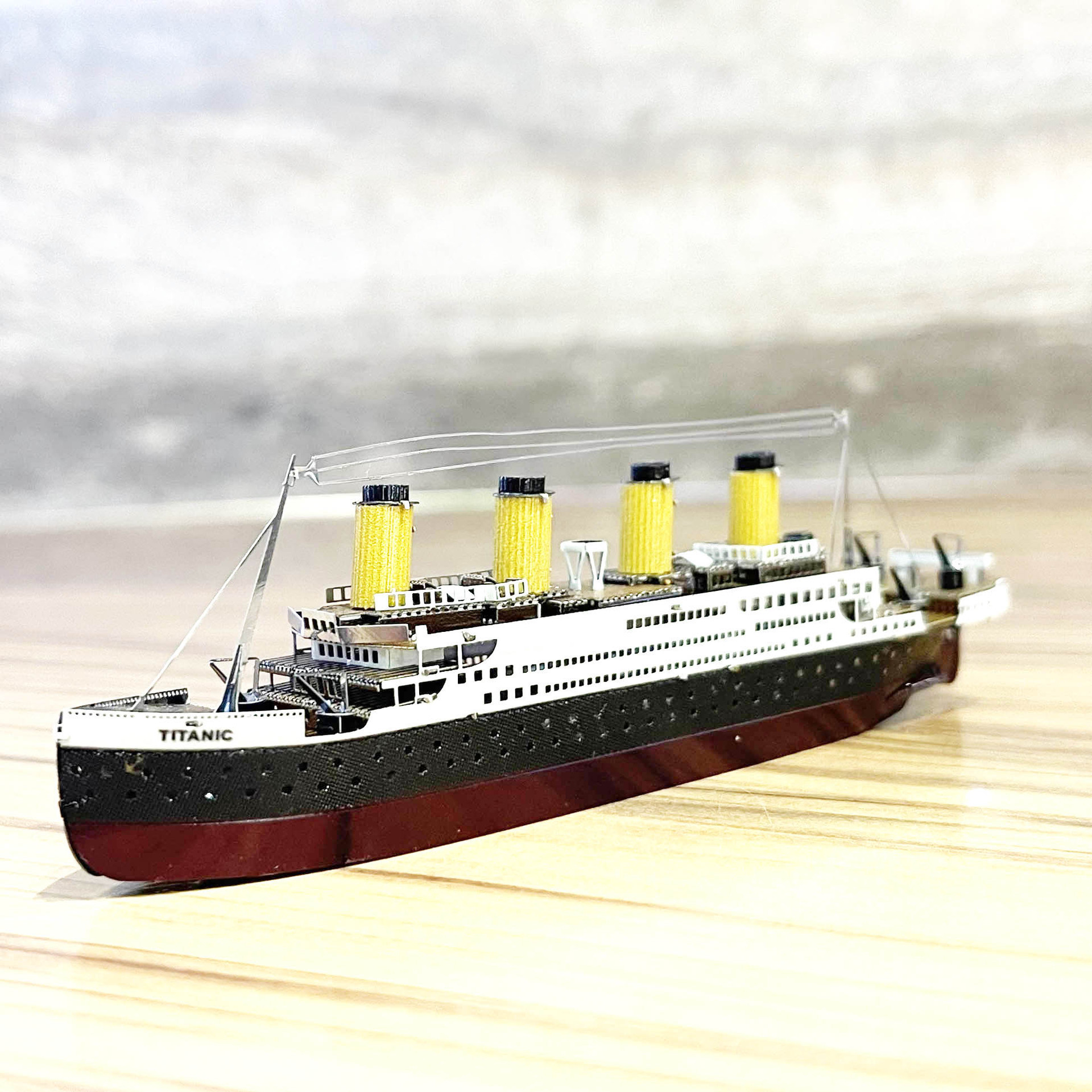 Modelo loco armar un Titanic DIY metal rompecabezas montado modelo miniatura hierro decoración regalo