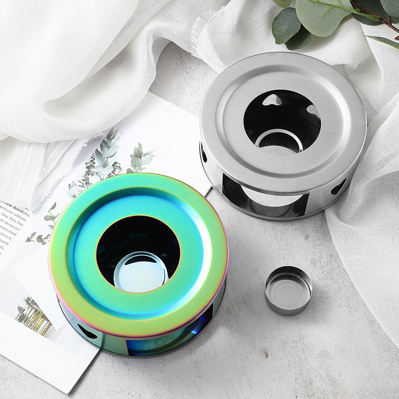 Estilo coreano de acero inoxidable té calentador hogar al aire libre estufa té cocina calefacción base té calentador ventas directas de la fábrica en stock