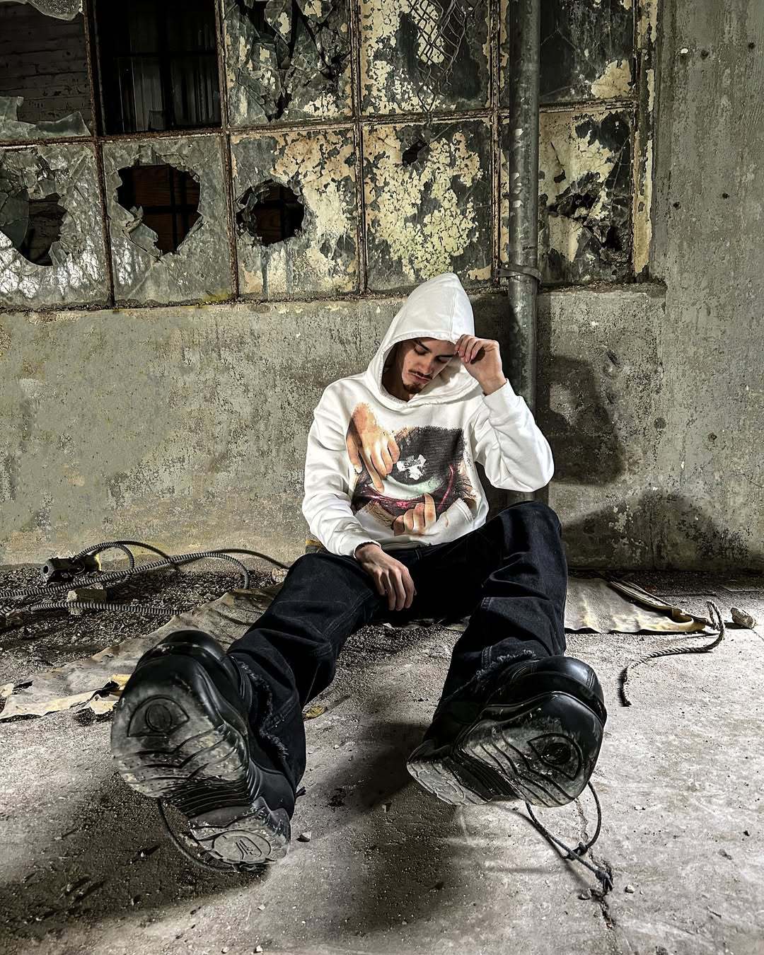 Unisex Retro Hoodie mit lustigem Zahnaufdruck - Fleecegefütterter Pullover für Damen und Herren_voghion.com