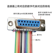 艾速DB9/15/25/37P公对母延长线DIDC排线连接线COM串口其他