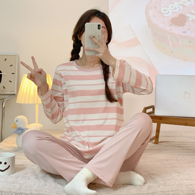 Fábrica de venta directa de ropa de bebé pijama de primavera y otoño mujeres embarazadas que amamantan delgada postparto para la lactancia de la ropa de hogar image 12