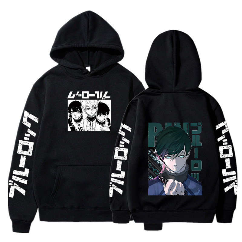 Anime BLUE LOCK Hoodie Fall Winter Long Sleeves Fleece