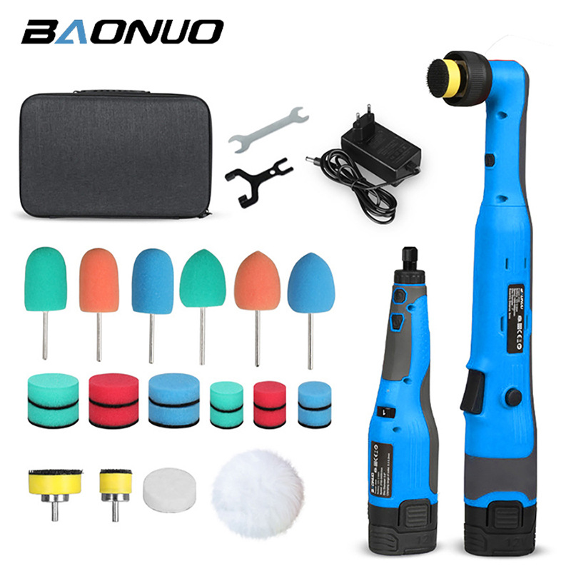 汽车抛光机 点磨点抛抛光打蜡去划痕除锈1寸2寸 锂电式抛光机