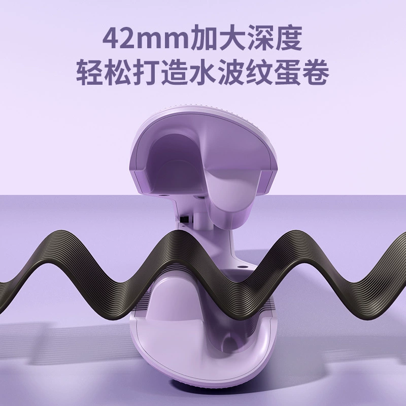 Electric Egg Roll Curling Iron, 32 mm Water-Ripple Barrel, Ionic Big Curl Perm Stick