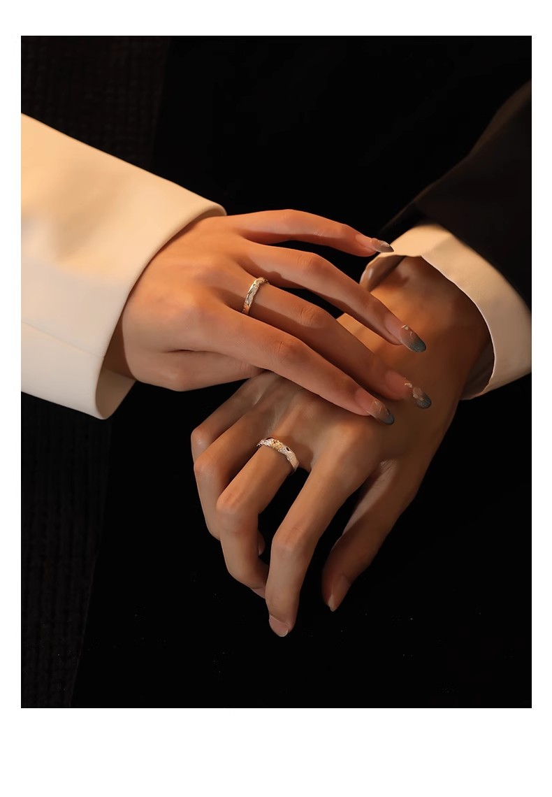 Holiday, Daily Occasion 925 Sterling Silver Material 925 Sterling Silver Sun Moon Open Rings