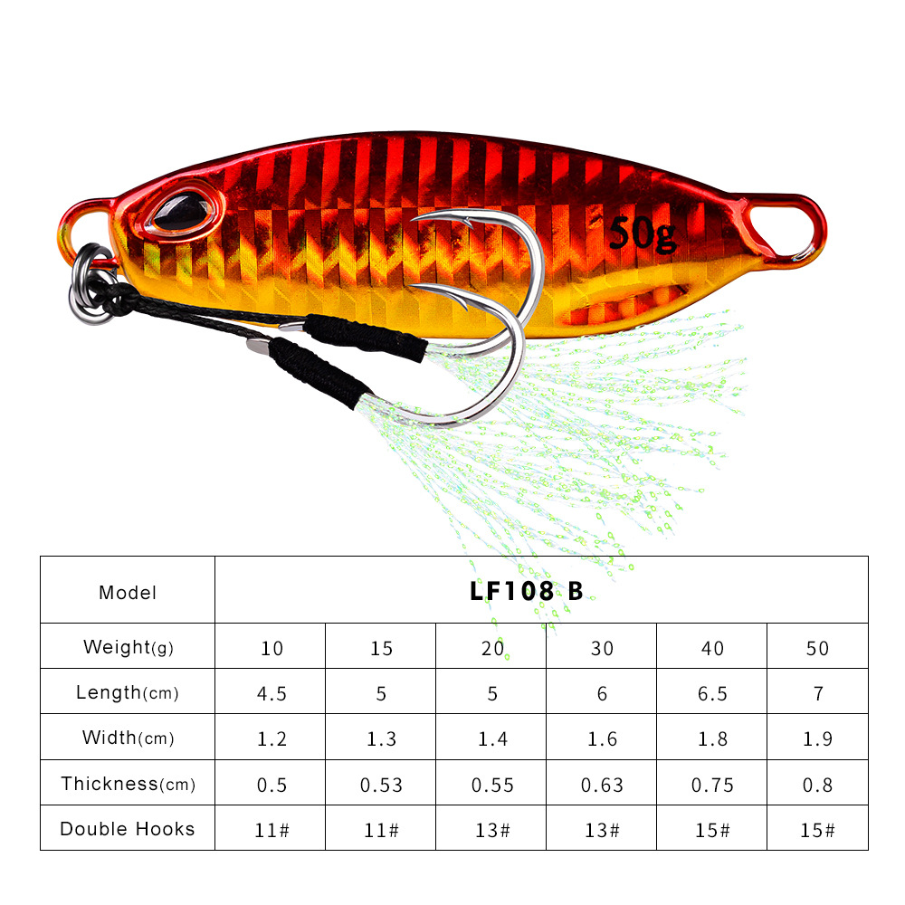 Metal Jigging Spoon Lures Wertical Jigs Fresh Water Bass Swimbait Tackle Gear