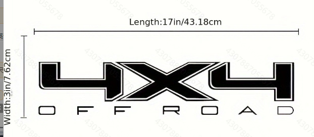 Amazon nuevo FX4 coche pegatinas 4X4 OF ROAD venta caliente pegatinas impermeables