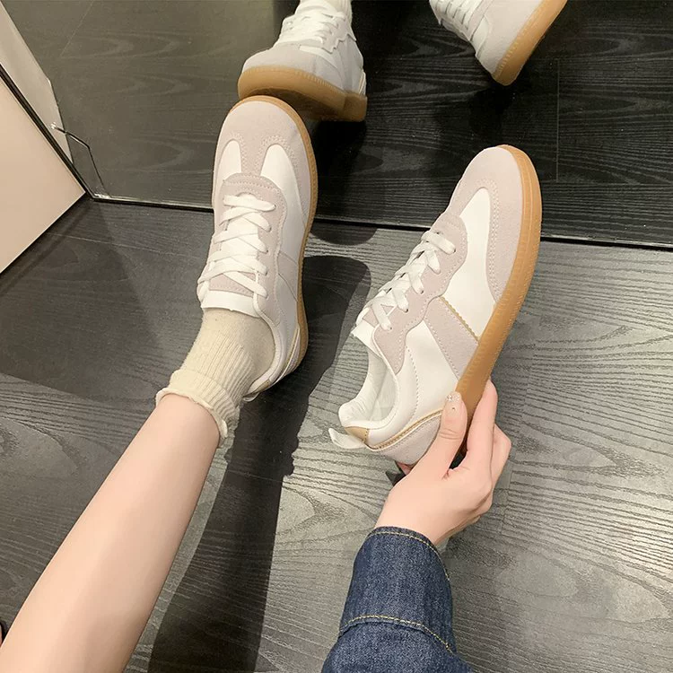 Аргановые белые туфли мужские и женские в одном стиле 2023 Новая Универсальная немецкая тренировочная обувь для пар, модная повседневная обувь, женская обувь