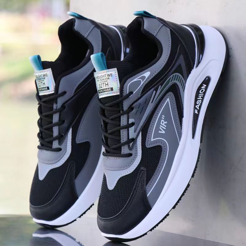 Otoño e invierno para hombres nuevos zapatos de papá de suela gruesa zapatos deportivos de malla modelos de pareja zapatillas de deporte de moda cabello de una pieza