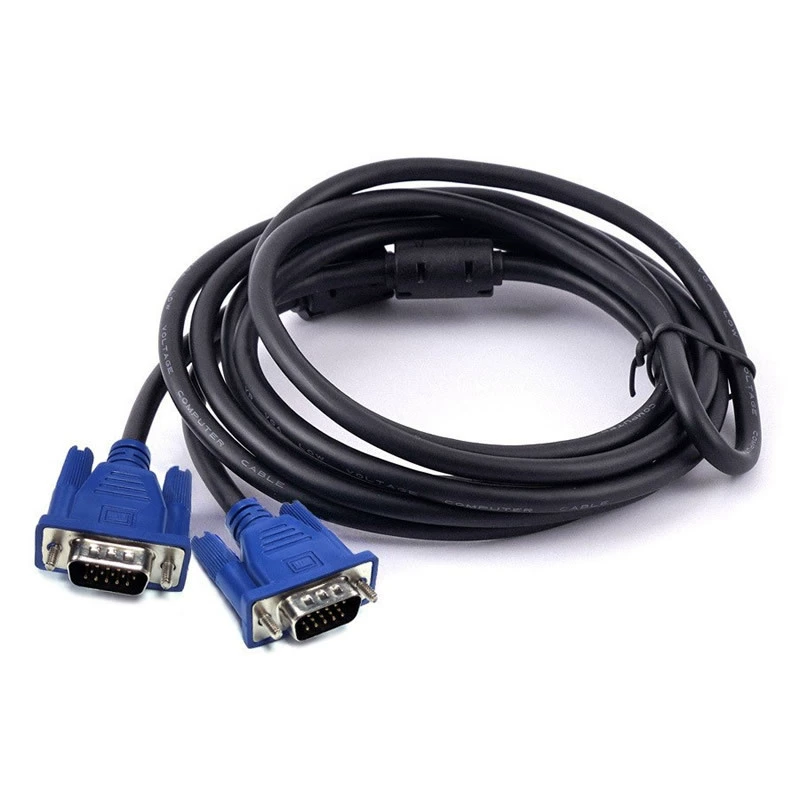 VGA-кабель 3+5, компьютерное подключение, дисплей, ТВ экран, сигнальный провод, 15-конт VGA кабель