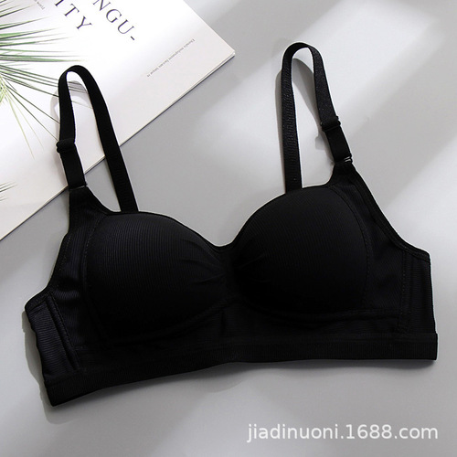 Cotton Bra for Girls Students Small Cup Push-up Thin Model Bra for High School Girls Without Wire Upper Support Shaping Bra