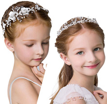 跨境亞馬遜發箍發帶套裝兒童頭飾頭花飾品表演頭箍韓版森女系女童