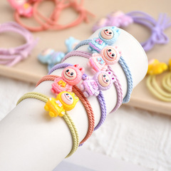 Children's rubber bands do not hurt their hair girls' head rope Korean baby tied hair rubber band colored rag cloth hair accessories hair circle