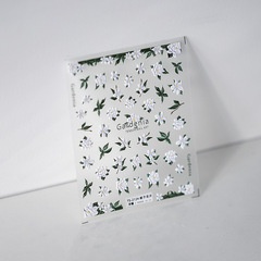 TENSOR new technology thin transparent nail sticker with flexible backing glue nail decoration TS-2123 Cherry Blossom Blooms