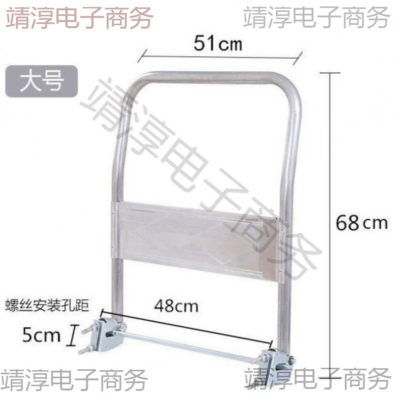 Ручка тележки, складная ручка платформенной тележки, аксессуары для тележки, подлокотник, подвижная ручка, утолщенная стальная труба