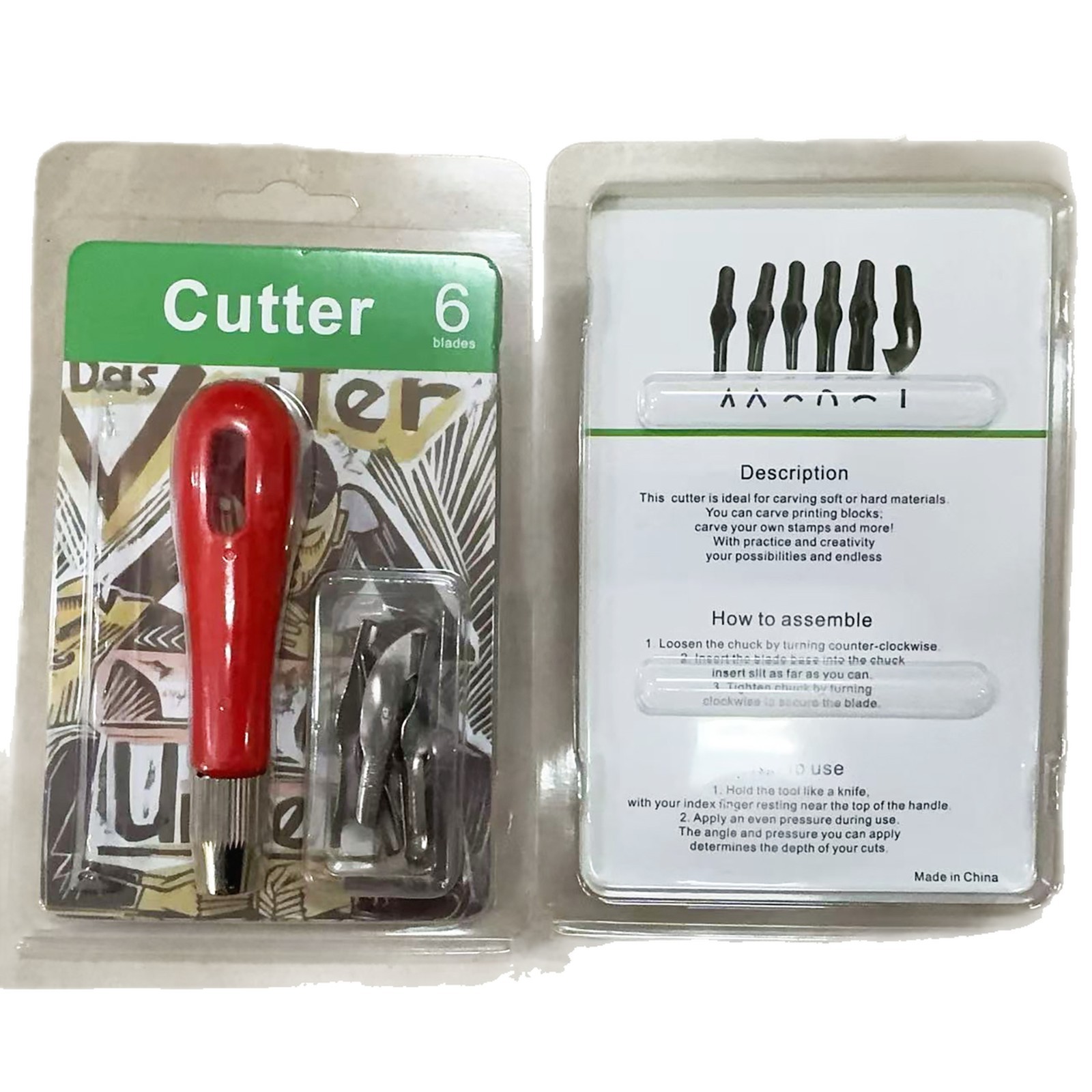 Cuchillo de Tallado para Grabado y Madera con 6 Cabezales para Manualidades DIY image 6
