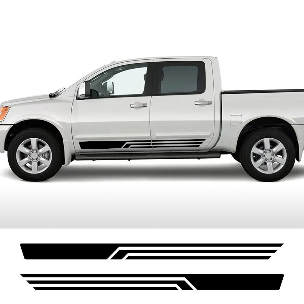 Aplicable a la etiqueta del coche de la puerta de la camioneta Calcomanía Hilux Tacoma Ford Chevrolet Nissan cincuenta campanas del coche