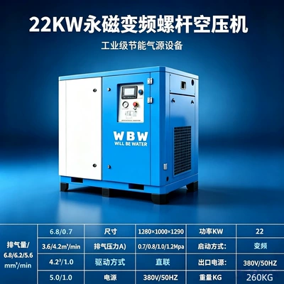 Industrial Silent Energy-Saving Air – Hava kompressorları - 22kw-air-compressor