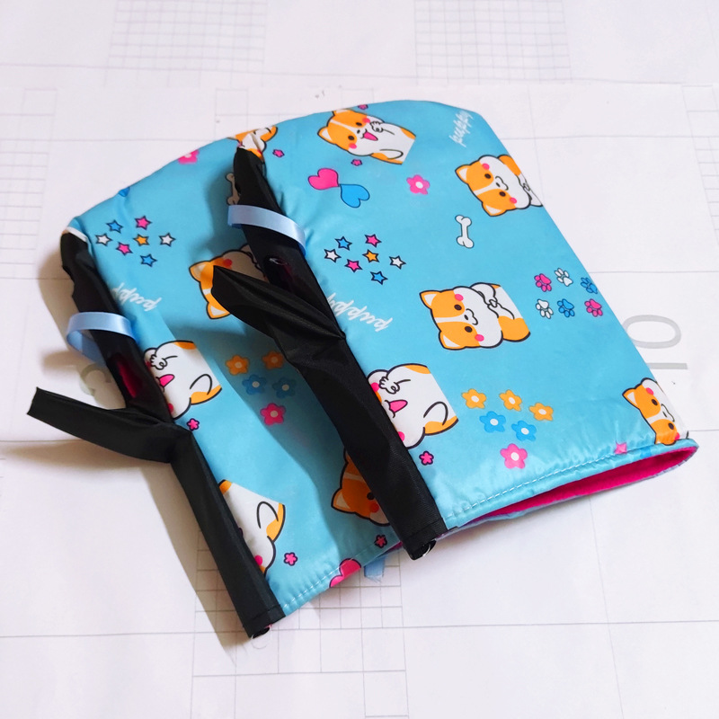 블루 하트 귀여운 개 (가을과 겨울 따뜻한 기모)