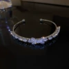 Серебряный, фианиты, бант