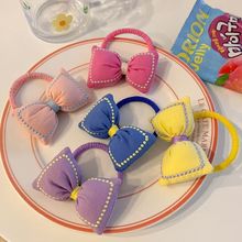 儿童蝴蝶结发圈宝宝不伤发扎头发皮筋可爱女童丸子头头绳女孩发饰