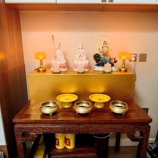 Solid Wood Buddhist Altar with Stepped Platform, Multi-Layered Buddha Seat Base, Elevated Cushion, Home Support Bracket