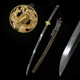 外贸批发钢刀日本刀武士长刀Hamon打刀东洋居合刀剑katana未开刃
