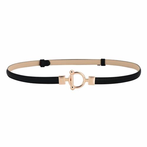 Adjustable mirrored thin belt for women, fashionable and simple with coat, jeans, dress, small belt for women