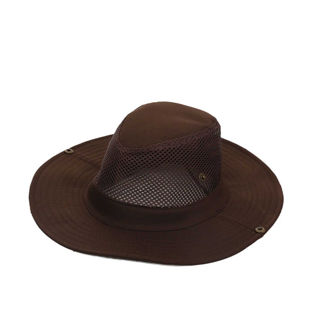 travel breathable men's summer sun hat solar-powered