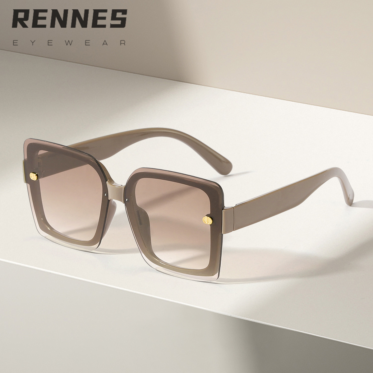 Nuevas gafas de sol de tornillo de copia Tendencia Douyin el mismo estilo Gafas de sol de conducción de viajes de moda transfronteriza 9977