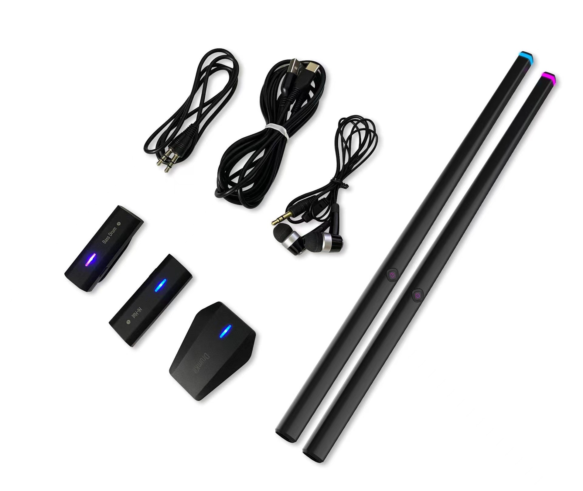 新款体感架子鼓便携成人儿童练习智能电子虚拟空气打击五鼓AR玩具