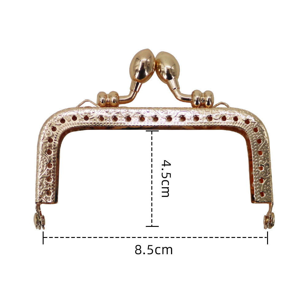 8.5CM relieve cuadrado cabeza de brotes cabeza de brotes oro 10.5CM relieve cuadrado