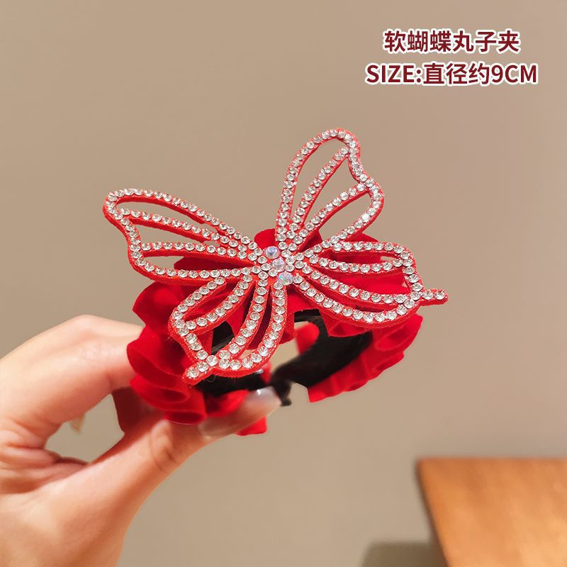 Princesa coronada en fuga Princesa perilla de cabello de niña perilla de cabello de cola de caballo perilla de cabello de niña perilla tarjeta de cabello tocado