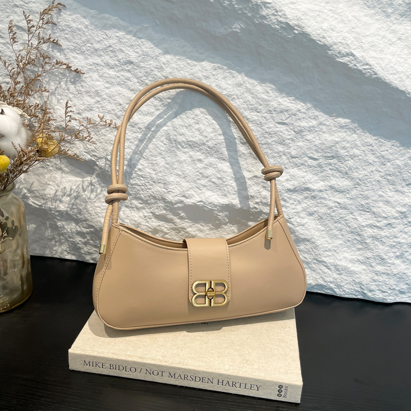 Bolso cuadrado pequeño para axila retro mujer 2024 invierno nuevo hermoso diseño de nicho bolso de mensajero de un solo hombro simple