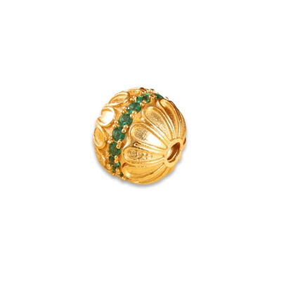 Zərgərlik ara hissələri — 925 Ancient Silver Gold-Plated Dragonfly Eye
