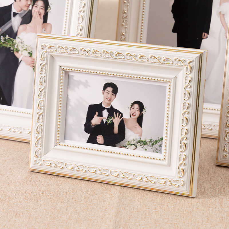 Wedding Photo Light Luxury Photo Frame Display High-End Nordic Solid Wood Couple Photo Printing Custom Photo Frame Wedding Photo Light Luxury Photo Frame Display High-End Nordic Solid Wood Couple Photo Printing Custom Photo Frame