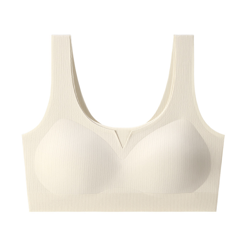 Ropa interior de cuidado de lujo ligero para mujer, soporte suave, levantamiento, sujetador antiflacidez, copa fija, deporte, espalda cómoda y hermosa image 9