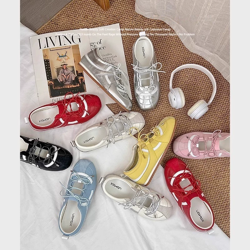 Ruo Ji ruoji увеличить на 5 см немецкое обучение обувь женская 2025 новая корейская версия балета Мэри Джейн туфли ленивые одиночные туфли