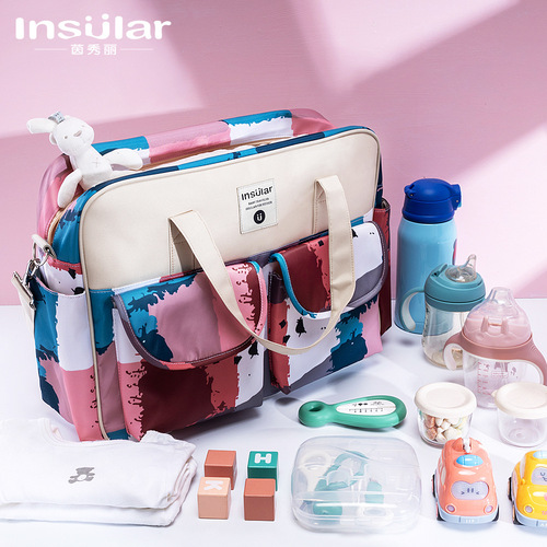 Yinxiuli fashionable one-shoulder cross-body portable mommy bag waterproof large-capacity multi-functional mother and baby outing bag maternity bag