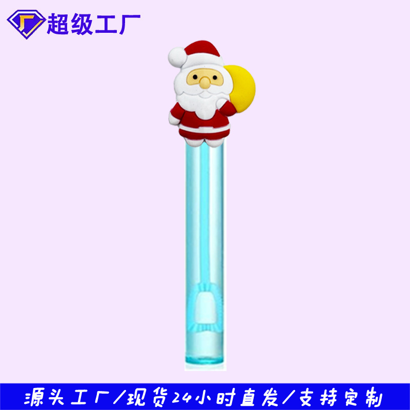 メーカー卸売サンタクロースシリーズバブル水スティックサマーパーティーカラフルなミニバブルスティック装飾ギフト|undefined