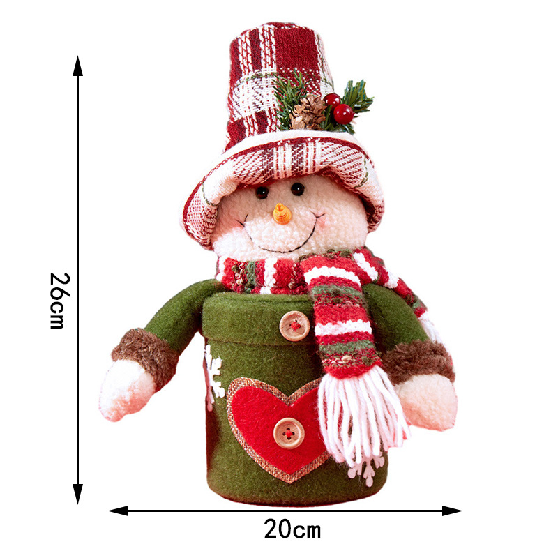 Navidad transfronteriza lata de regalo de alta calidad Papá Noel muñeco de nieve lata de dulces Nochebuena caja de manzana caja de dulces de Navidad