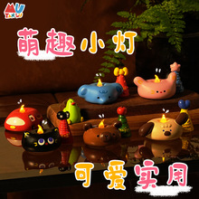 许愿光羽发光水晶盲盒树脂手办可爱家居桌面装饰小红书爆款摆件批